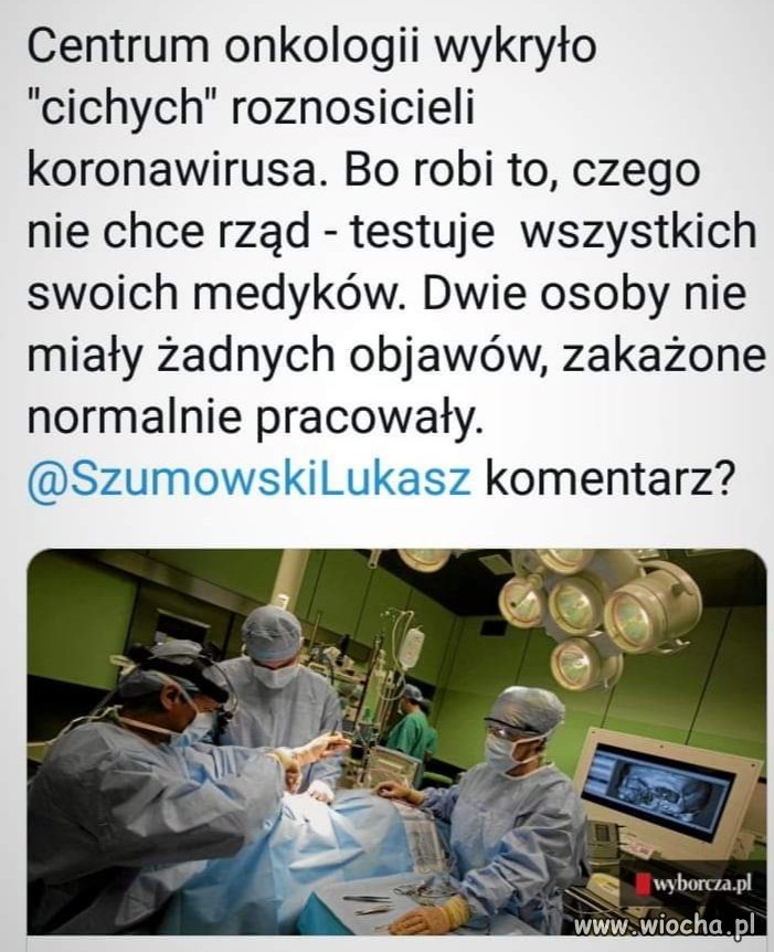 Komentarz panie Szumowski?