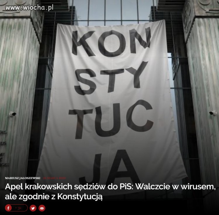Legnicki sędzia: ograniczenia wprowadzane przez rząd są