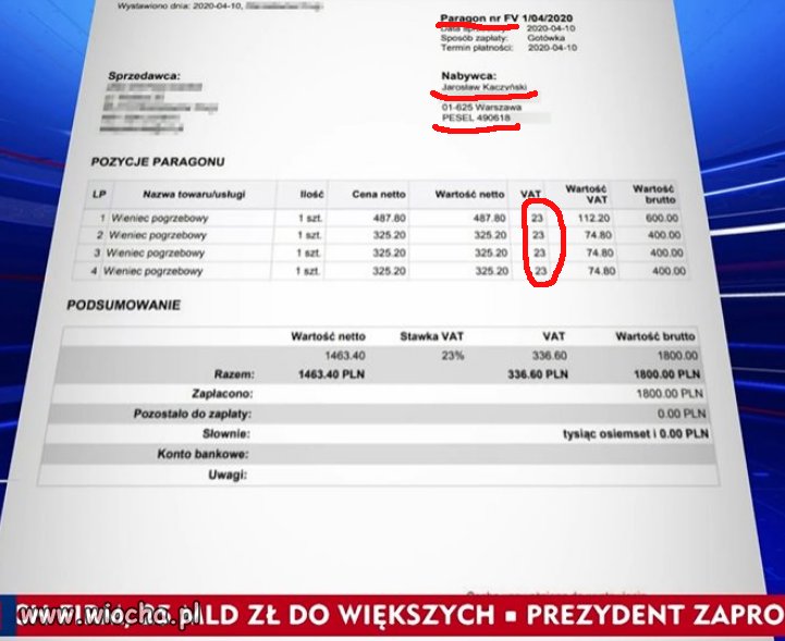 Paragon (z Word-a) dla Jarka w TVP