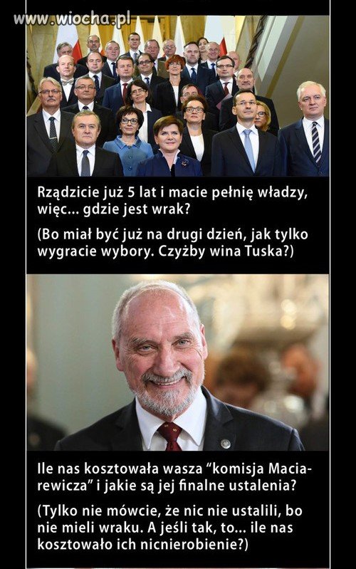 Z okazji okrągłej rocznicy mam dwa pytania 