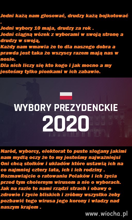 Wybory, wybory , wszędzie wybory