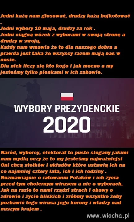 Wybory, wybory , wszędzie wybory