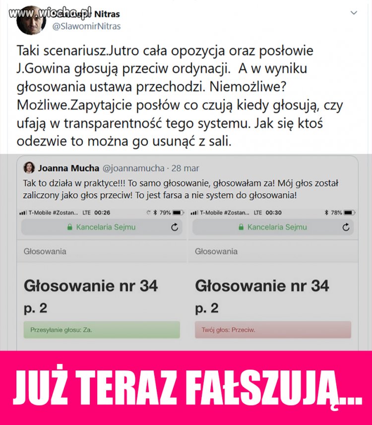 Już fałszują?