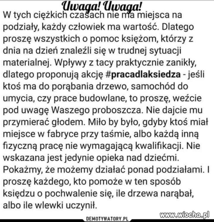 Praca dla księdza 