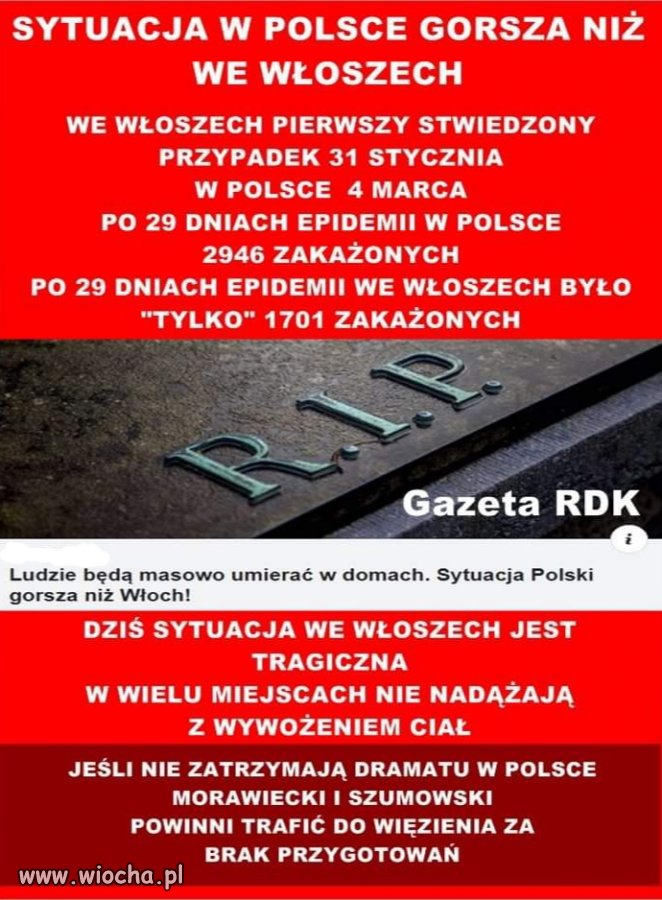 Przy tej ilości testów, wykonywanych w Polsce