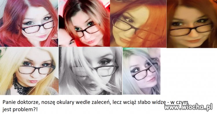 Jak NIE nosić okularów.