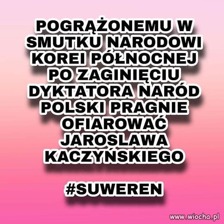 Wspomóżmy biednych Koreańczyków tym co mamy ...