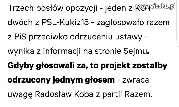 Opozycja...