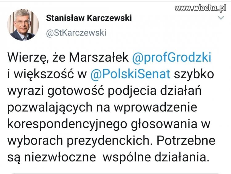 A ja chciałbym się cieszyć z demokracji