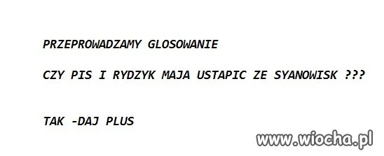 GLOSUJEMY OFICJALNIE