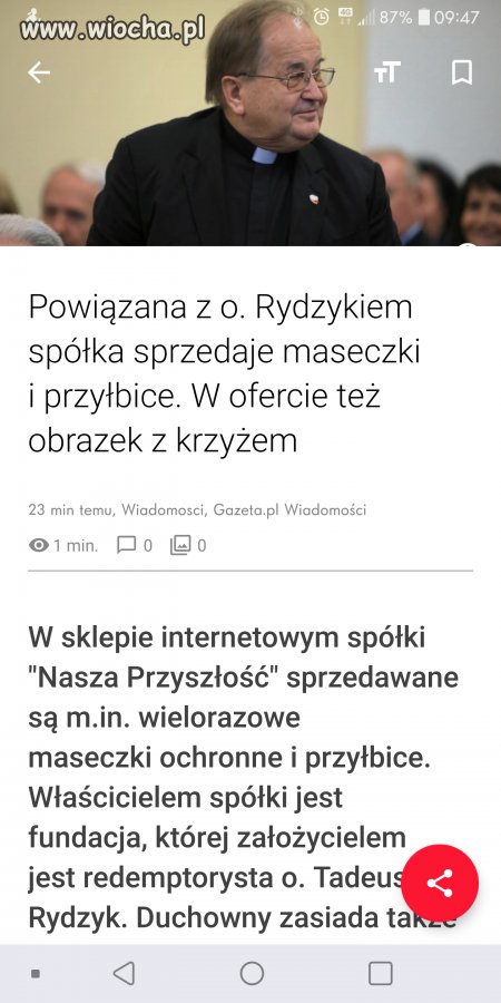 Biznes się kręci. Ciekawe skąd on ma te maseczki?