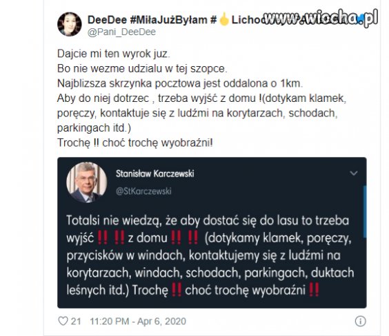 Krótko i na temat panie K.