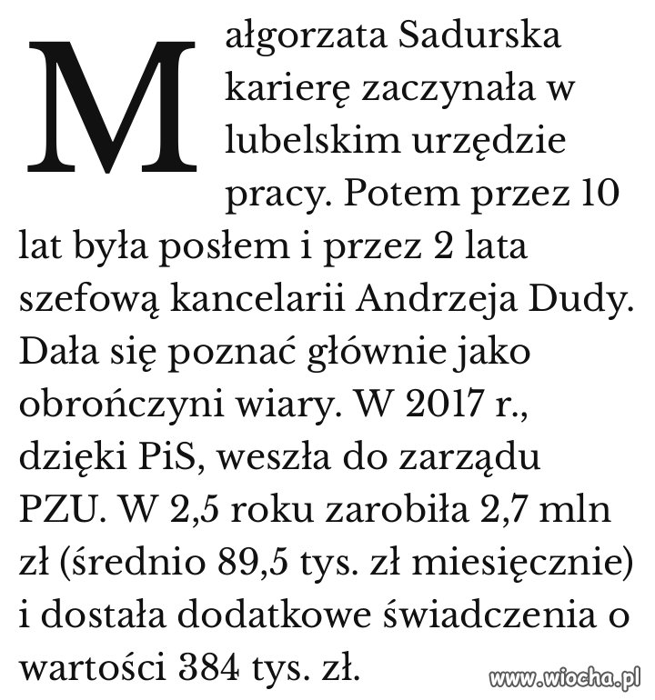 Bo jej się należało
