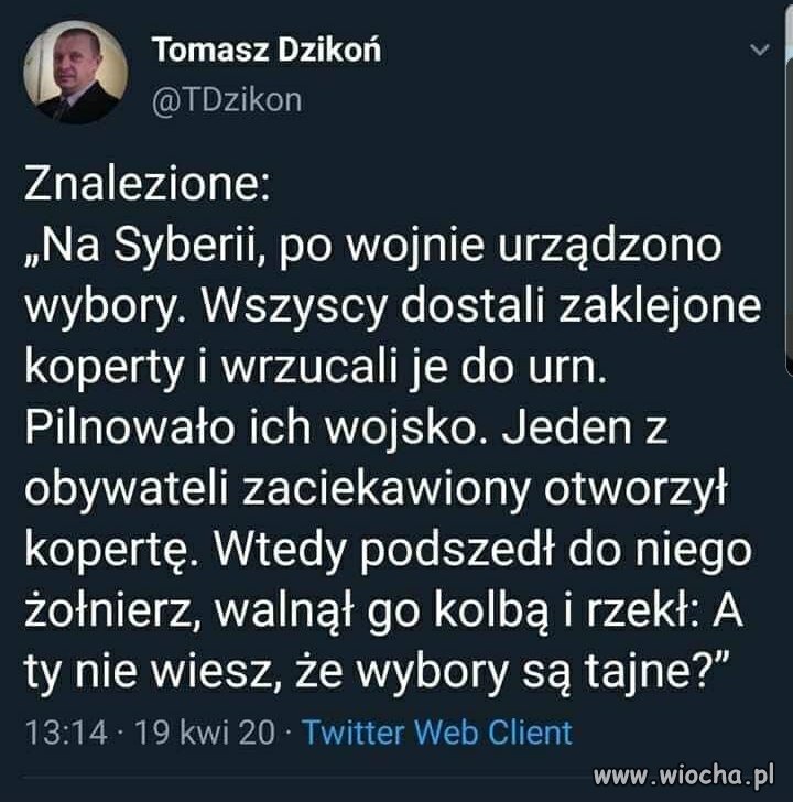 Da się korespondencyjnie wybory zorganizować 