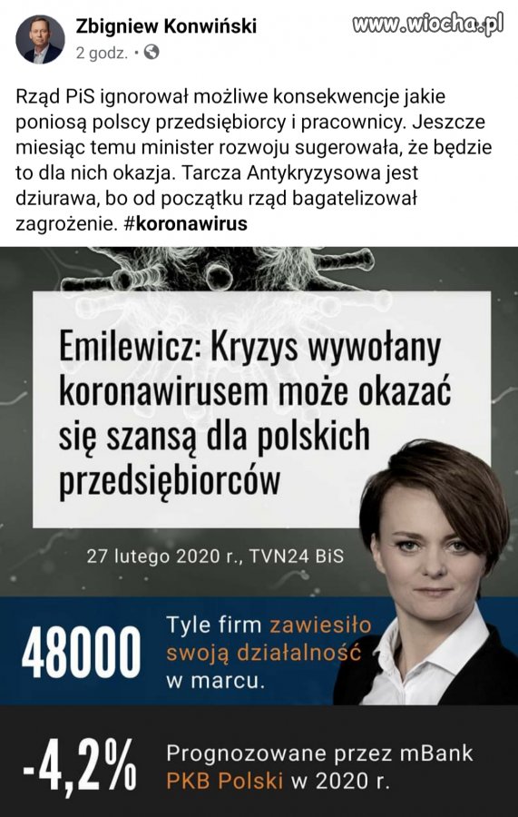 Pani Emilewicz oderwana jest od rzeczywistości