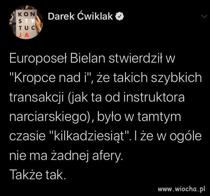 Bielan wsypał cały rząd ...