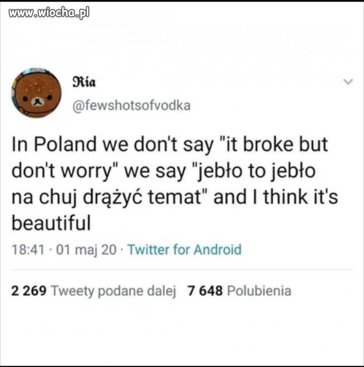 A w Polsce 