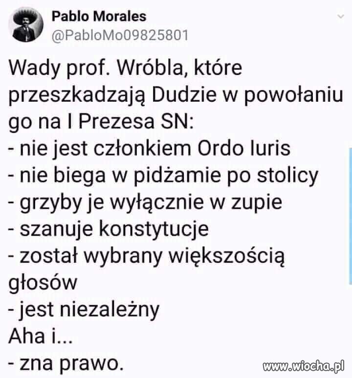 Wady profesora Wróbla...