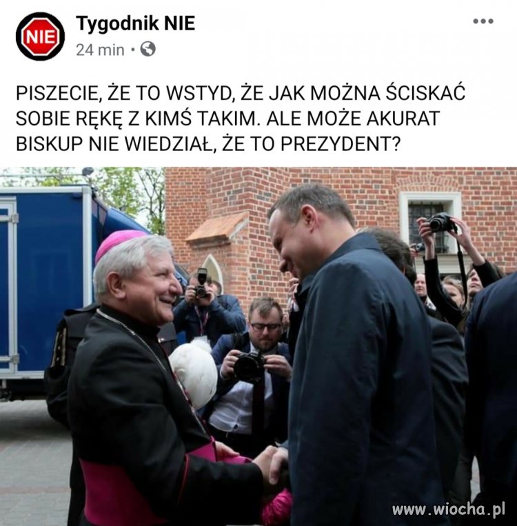 Może Biskup pomylił Pana Prezydenta