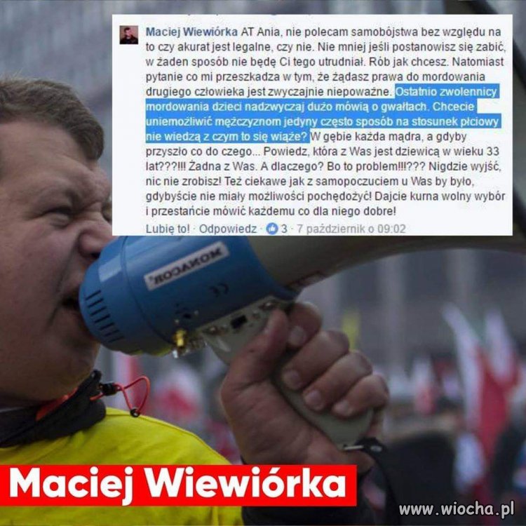 Obrońca życia i podejście do gwałtu