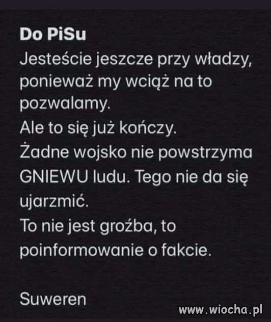 Szkoda tylko, że gniewny Lud