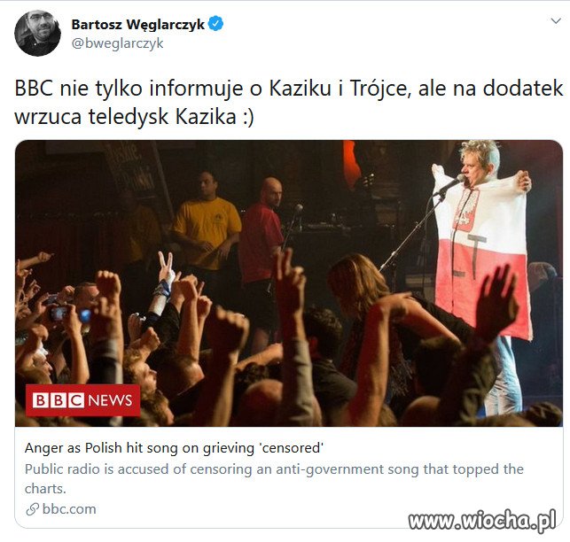 Dzięki Kaczyńskiemu międzynarodowa kariera Kazika.