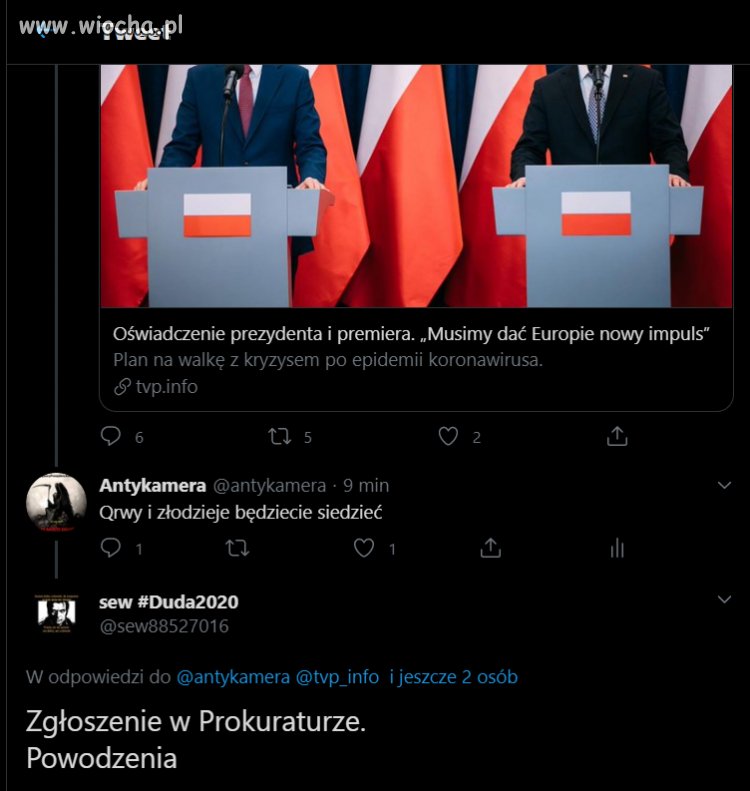 Proszę nawet i tu mają we krwi donoszenie 