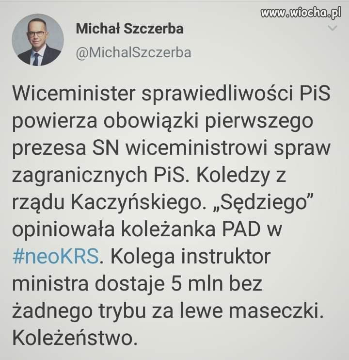 Bo odpowiednich kolegów 