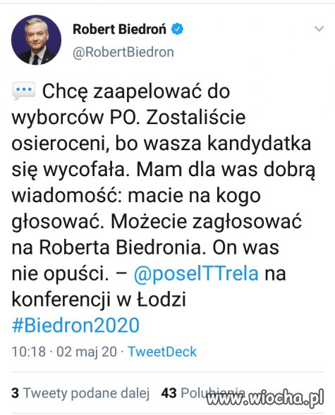 Kandydatom nerwy puszczają