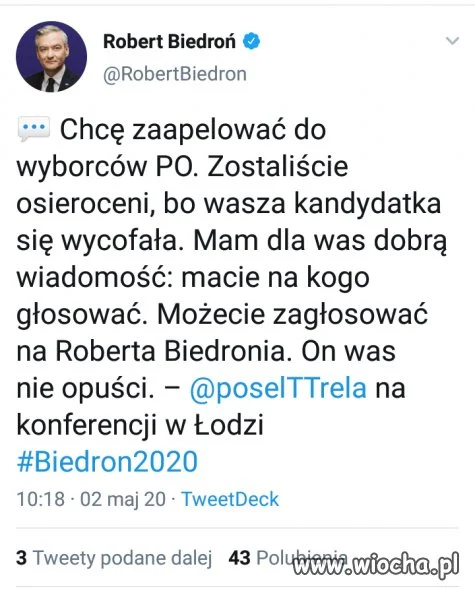 Kandydatom nerwy puszczają