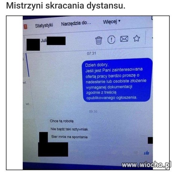 Chętna do pracy...