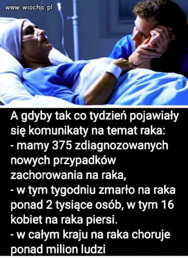 Cały świat żyje tylko jedna choroba   