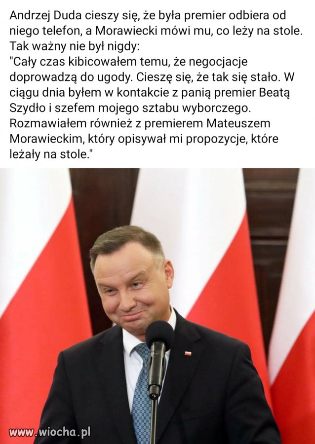 Prezydent w końcu poczuł się ważny...