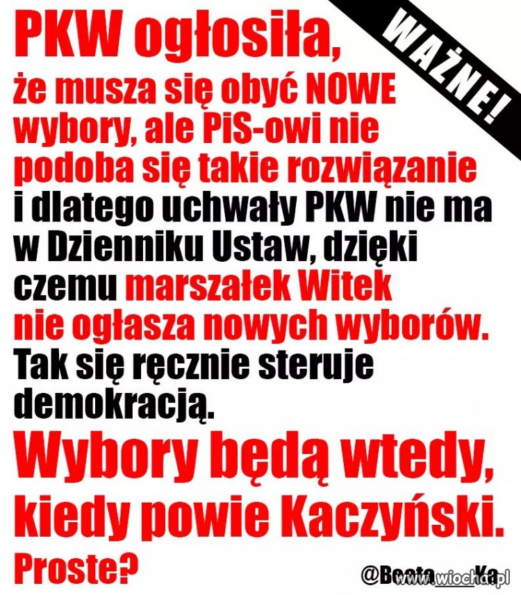Takie rozwiązanie w sprawie wyborów 