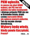 Takie rozwiązanie w sprawie wyborów 