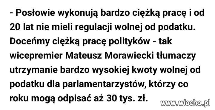 Bo tylko oni ciężko pracują