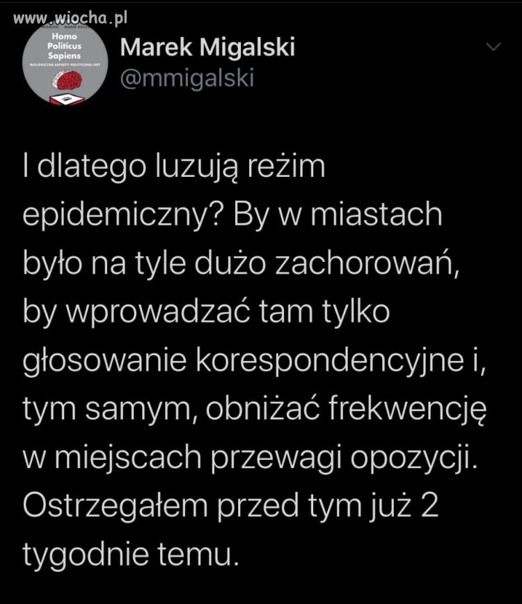 Oni moga miec taki plan.