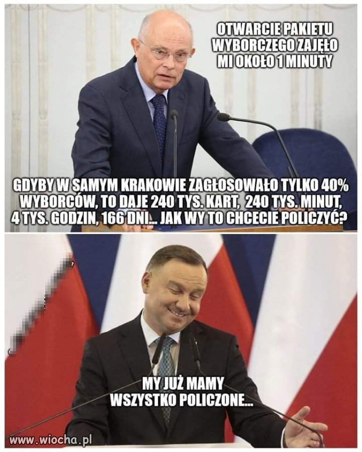 Z liczeniem głosów nie będzie problemu...