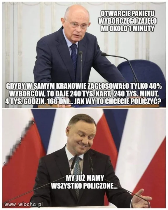 Z liczeniem głosów nie będzie problemu...