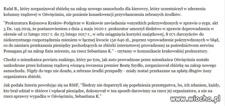 Dzięki waszemu fanatyzmowi