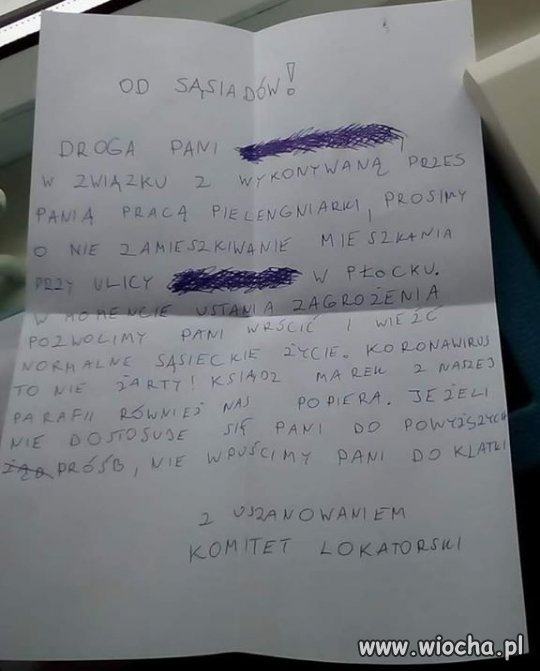 Tak się wita osoby ratujące nam życie.