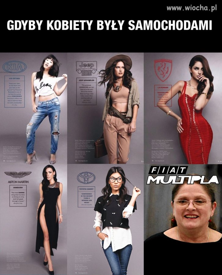 Gdyby kobiety były samochodami