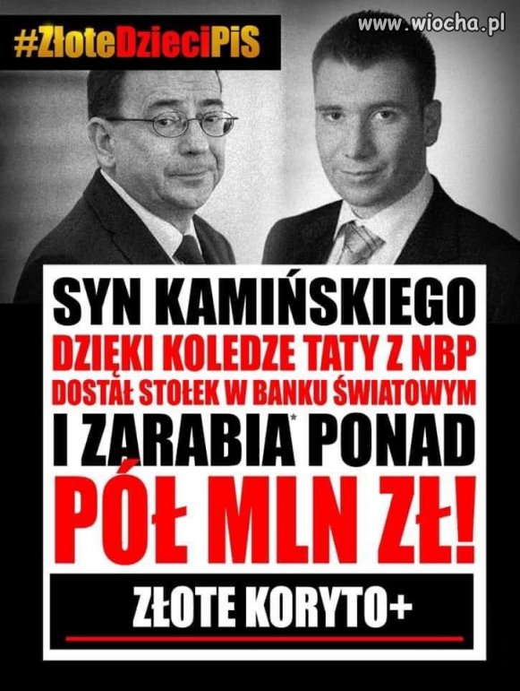 Cała rodzina do koryta.