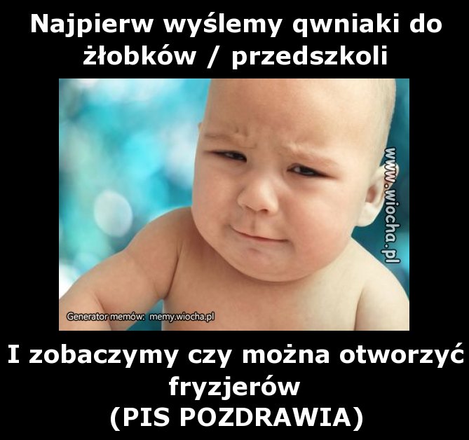 Najpierw wyślemy qwniaki do żłobków / przedszkoli