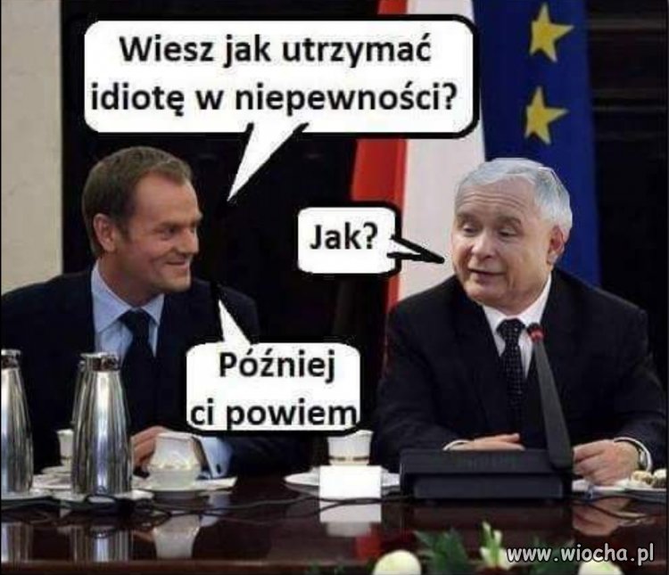 Tusk do kaczora: