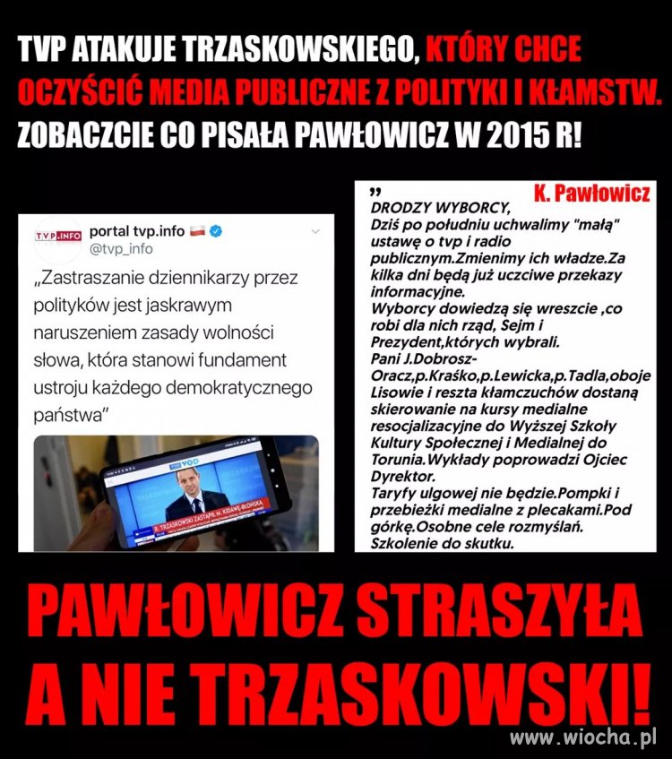 Pawłowicz o uczciwych przekazach informacyjnych