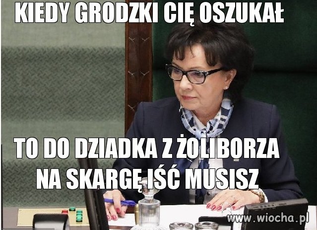 Sfajdoliła się bida i piszczy na cały pis