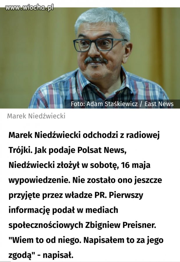 Niedźwiecki odchodzi z Radia Propaganda