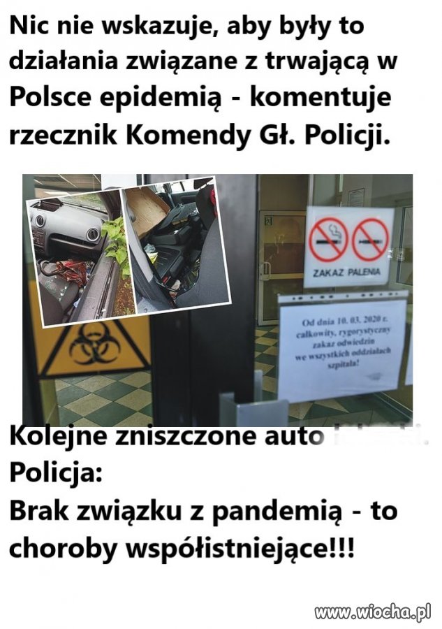 Zniszczone auto kolejnej pielęgniarki