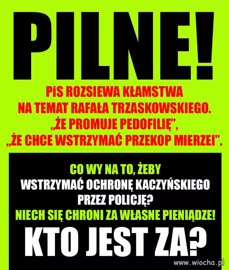 Jestem jak najbardziej za